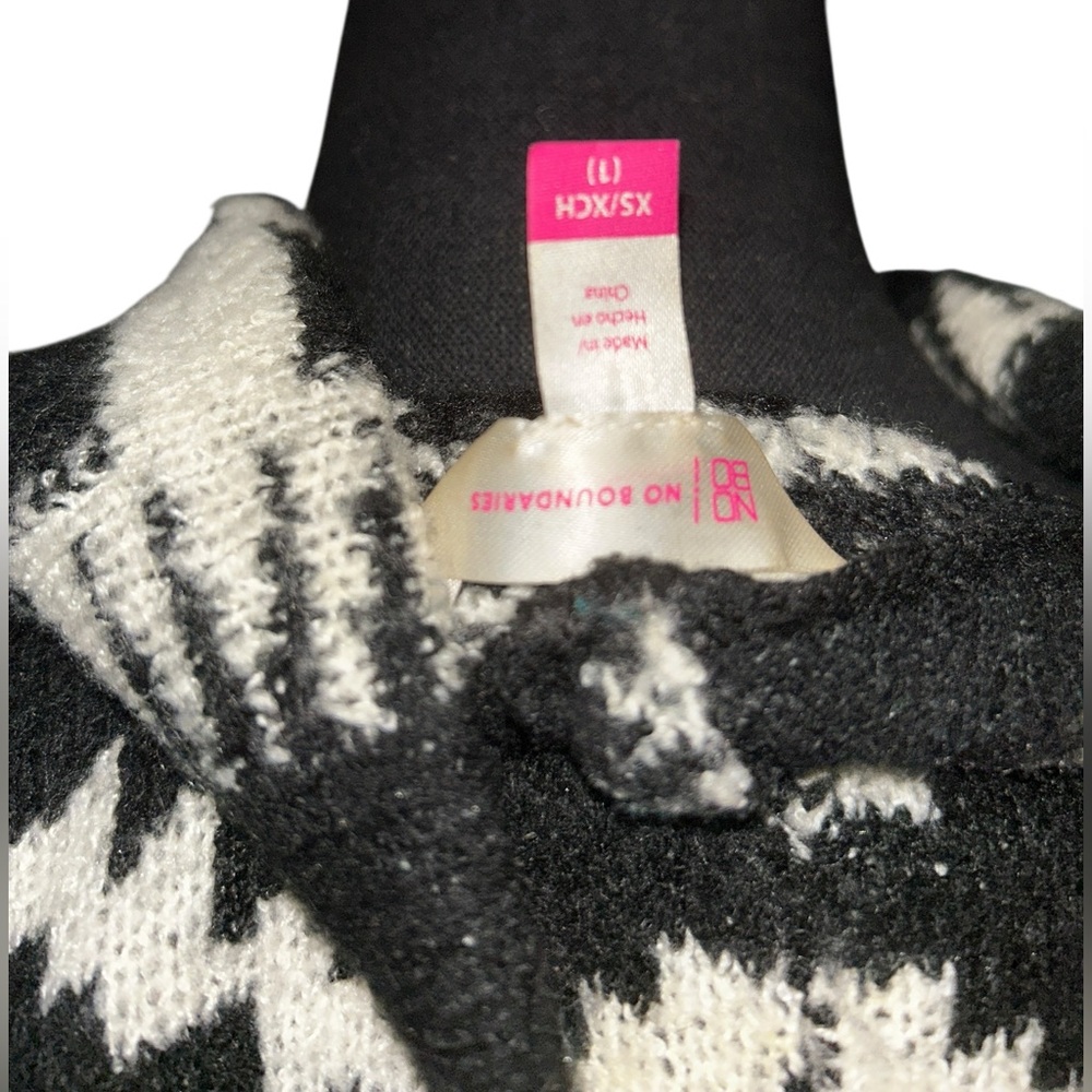 No Boundaries Aztec Cowl Neck Sweater XS | Boho Business Casual Pullover - Picture 2 of 6